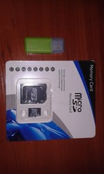 Micro SD HC на 64 гб. В комплекте USB и SD адаптеры.