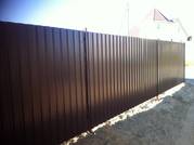 Забор из металлопрофиля 2, 0 метра